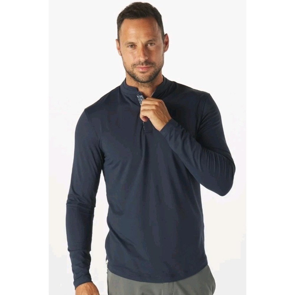 Mantra Men's Catalyst M Flora Contrast L/S Polo Golf Luxury Shirt NWT